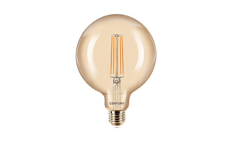 CEINVG125-082722: AMPOULE GLOBE LED DÉCORATIF COULEUR TRES CHAUDE E27 8 360° 2200°K