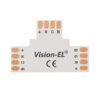 MI75282: CONNECTEUR T RUBAN 12V / 24V 10 mm RGB A SOUDER