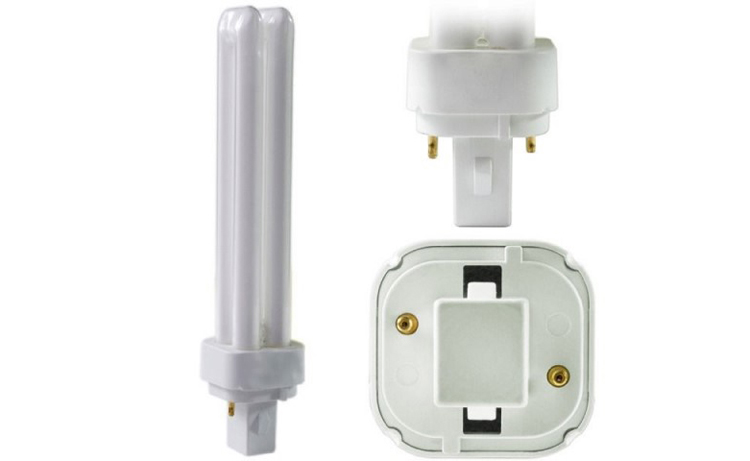 PH621009: LAMPE PL D" FLUOCOMPACTE 2 broches" G24D3 26w NDL - Blanc Industrie ou Blanc Neutre- 840