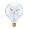 SESG-50415: LED Globe 125 Curved Butterfly clear E27 8w  2200 K