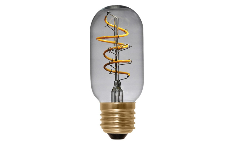 SESG-50527: LED Radio Style Curved Spiral clear E27 4w 2200 K