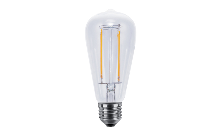 SESG-50700: LED Rustica clear Long Style E27 6w 2600 K